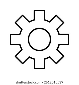 Gear vector icon isolated,cogs,Settings with flat style