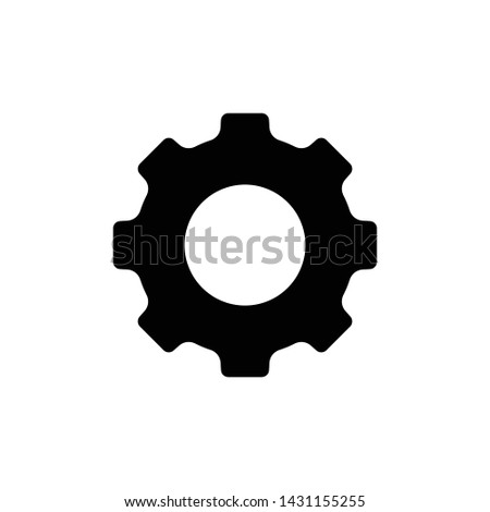 Gear vector icon isolated,cogs,Settings with flat style