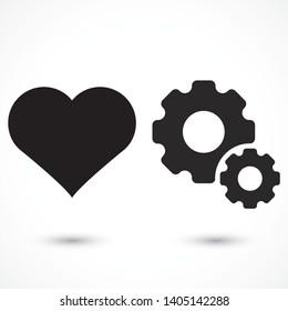 Gear Vector icon . Lorem Ipsum Illustration design