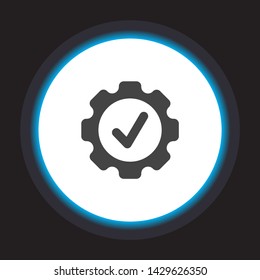 Gear Vector icon . Lorem Ipsum Illustration design