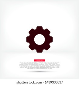 Gear Vector icon . Lorem Ipsum Illustration design