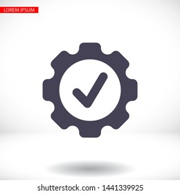 Gear Vector icon . Lorem Ipsum Illustration design