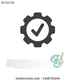 Gear Vector icon . Lorem Ipsum Illustration design