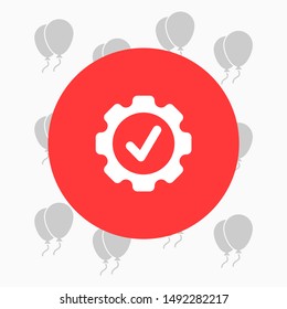 Gear Vector icon . Lorem Ipsum Illustration design