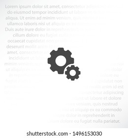 Gear Vector icon . Lorem Ipsum Illustration design