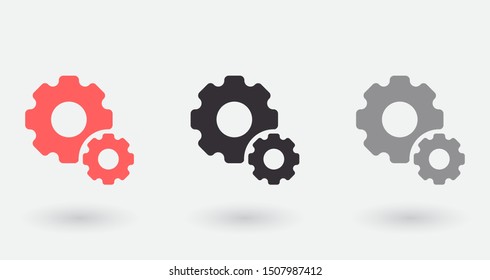 Gear Vector icon . Lorem Ipsum Illustration design