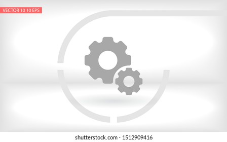 Gear Vector icon . Lorem Ipsum Illustration design
