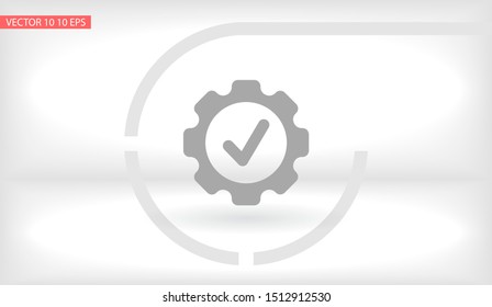 Gear Vector icon . Lorem Ipsum Illustration design