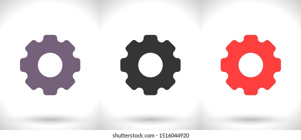 Gear Vector icon . Lorem Ipsum Illustration design