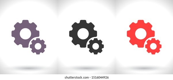Gear Vector icon . Lorem Ipsum Illustration design