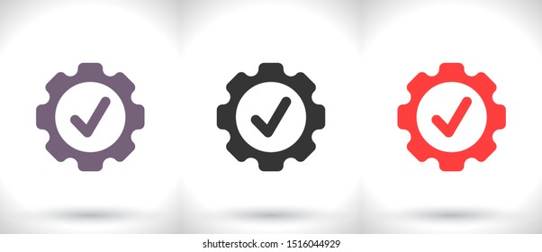 Gear Vector icon . Lorem Ipsum Illustration design