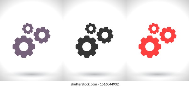 Gear Vector icon . Lorem Ipsum Illustration design