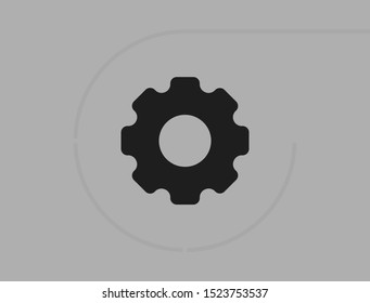 Gear Vector icon . Lorem Ipsum Illustration design