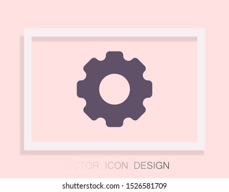 Gear Vector icon . Lorem Ipsum Illustration design