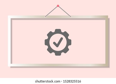 Gear Vector icon . Lorem Ipsum Illustration design