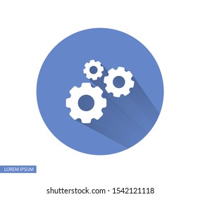 Gear Vector icon . Lorem Ipsum Illustration design