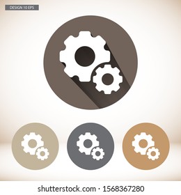 Gear Vector icon . Lorem Ipsum Illustration design