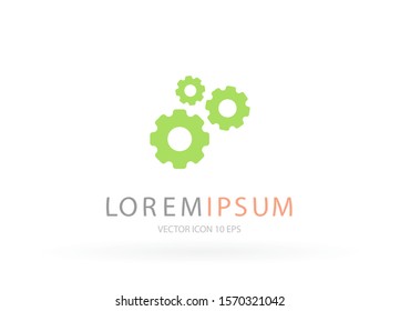 Gear Vector icon . Lorem Ipsum Illustration design