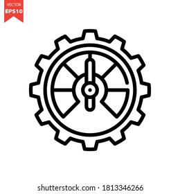 Gear vector icon. Organization Icon Concept. Eps 10 vector illustration.