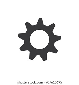 gear vector icon, setting illustration