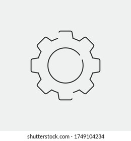 configuración de iconos vectoriales de engranaje