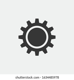 Gear vector icon settings symbol