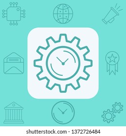 Gear vector icon sign symbol