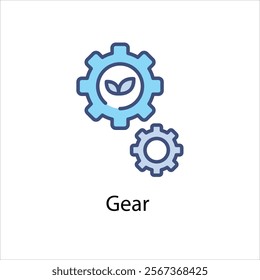 Gear Vector icon stock illustration