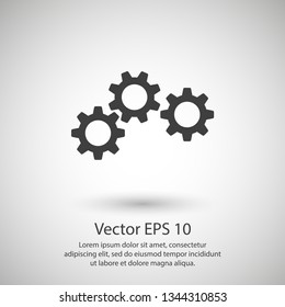 Gear vector icon. Web design icon. Gears and cogs symbol. Cog wheels icon. Cogs circle illustration. Gear wheel logo. Vector EPS 10