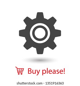 Gear vector icon. Web design icon. Gears and cogs symbol. Cog wheels icon. Cogs circle illustration. Gear wheel logo. Vector EPS 10