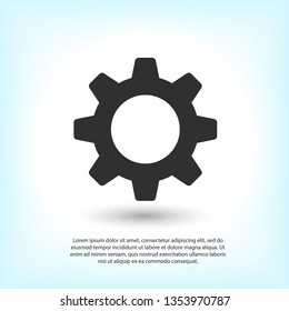 Gear vector icon. Web design icon. Gears and cogs symbol. Cog wheels icon. Cogs circle illustration. Gear wheel logo. Vector EPS 10
