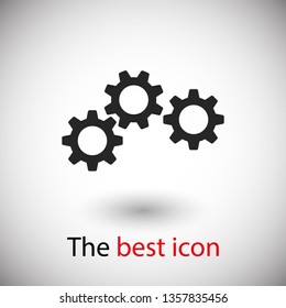 Gear vector icon. Web design icon. Gears and cogs symbol. Cog wheels icon. Cogs circle illustration. Gear wheel logo. Vector EPS 10