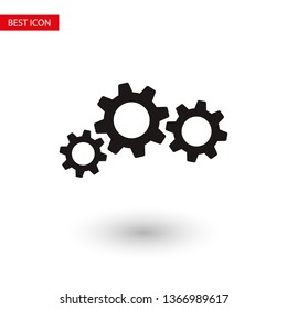 Gear vector icon. Web design icon. Gears and cogs symbol. Cog wheels icon. Cogs circle illustration. Gear wheel logo. Vector EPS 10