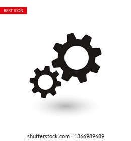 Gear vector icon. Web design icon. Gears and cogs symbol. Cog wheels icon. Cogs circle illustration. Gear wheel logo. Vector EPS 10