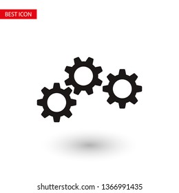 Gear vector icon. Web design icon. Gears and cogs symbol. Cog wheels icon. Cogs circle illustration. Gear wheel logo. Vector EPS 10