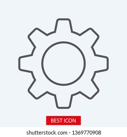 Gear vector icon. Web design icon. Gears and cogs symbol. Cog wheels icon. Cogs circle illustration. Gear wheel logo. Vector EPS 10