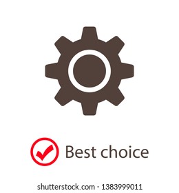 Gear vector icon. Web design icon. Gears and cogs symbol. Cog wheels icon. Cogs circle illustration. Gear wheel logo. Vector EPS 10