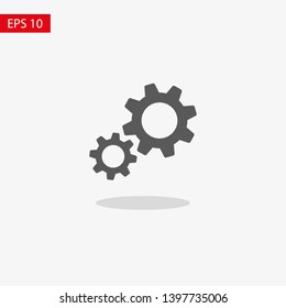 Gear vector icon. Web design icon. Gears and cogs symbol. Cog wheels icon. Cogs circle illustration. Gear wheel logo. Vector EPS 10