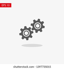 Gear vector icon. Web design icon. Gears and cogs symbol. Cog wheels icon. Cogs circle illustration. Gear wheel logo. Vector EPS 10