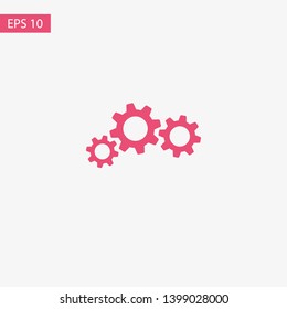 Gear vector icon. Web design icon. Gears and cogs symbol. Cog wheels icon. Cogs circle illustration. Gear wheel logo. Vector EPS 10