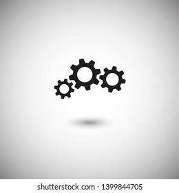Gear vector icon. Web design icon. Gears and cogs symbol. Cog wheels icon. Cogs circle illustration. Gear wheel logo. Vector EPS 10