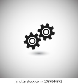 Gear vector icon. Web design icon. Gears and cogs symbol. Cog wheels icon. Cogs circle illustration. Gear wheel logo. Vector EPS 10