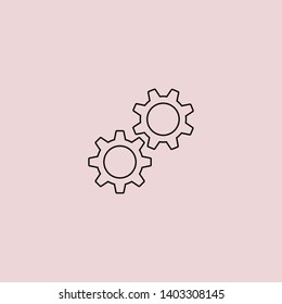 Gear vector icon. Web design icon. Gears and cogs symbol. Cog wheels icon. Cogs circle illustration. Gear wheel logo. Vector EPS 10