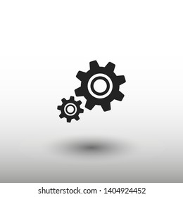 Gear vector icon. Web design icon. Gears and cogs symbol. Cog wheels icon. Cogs circle illustration. Gear wheel logo. Vector EPS 10