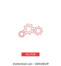 Gear vector icon. Web design icon. Gears and cogs symbol. Cog wheels icon. Cogs circle illustration. Gear wheel logo. Vector EPS 10