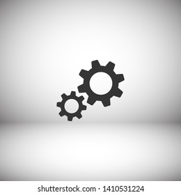 Gear vector icon. Web design icon. Gears and cogs symbol. Cog wheels icon. Cogs circle illustration. Gear wheel logo. Vector EPS 10