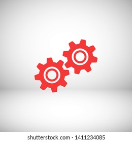 Gear vector icon. Web design icon. Gears and cogs symbol. Cog wheels icon. Cogs circle illustration. Gear wheel logo. Vector EPS 10