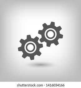 Gear vector icon. Web design icon. Gears and cogs symbol. Cog wheels icon. Cogs circle illustration. Gear wheel logo. Vector EPS 10