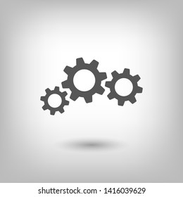 Gear vector icon. Web design icon. Gears and cogs symbol. Cog wheels icon. Cogs circle illustration. Gear wheel logo. Vector EPS 10