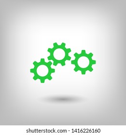 Gear vector icon. Web design icon. Gears and cogs symbol. Cog wheels icon. Cogs circle illustration. Gear wheel logo. Vector EPS 10